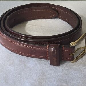 ​Vintage Chaps Ralph Lauren Thick Leather Belt | Made in Argentina | Sz 42